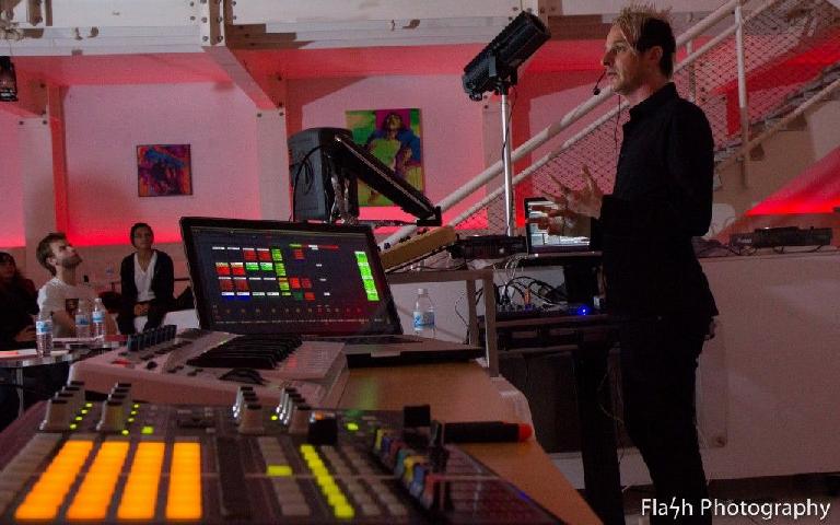 Timo Preece teaching Ableton Live in LA.