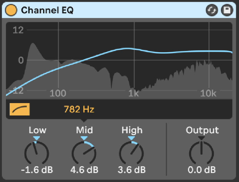 PIC 3: Live’s new Channel EQ in action.