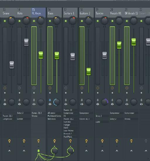 You can now easily submix tracks.