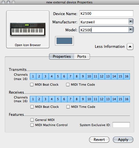 midi keyboard setup logic pro x