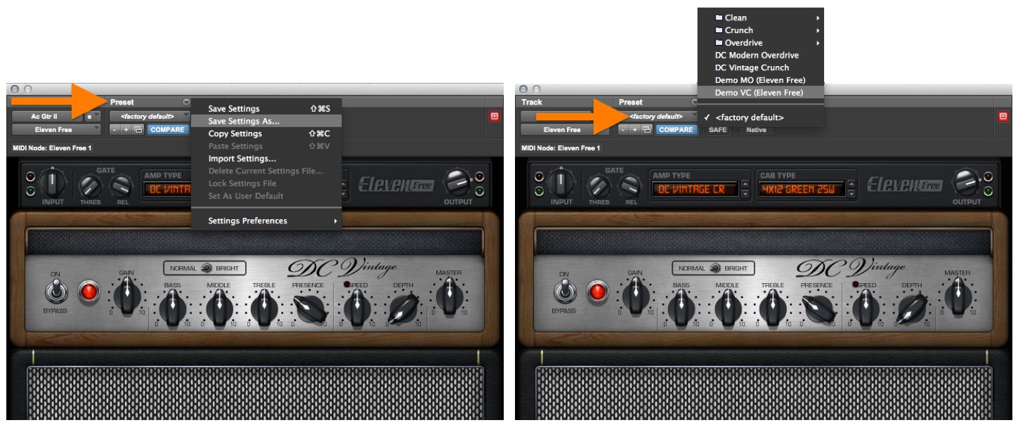 Saving and loading user settings in Pro Tools plug-ins