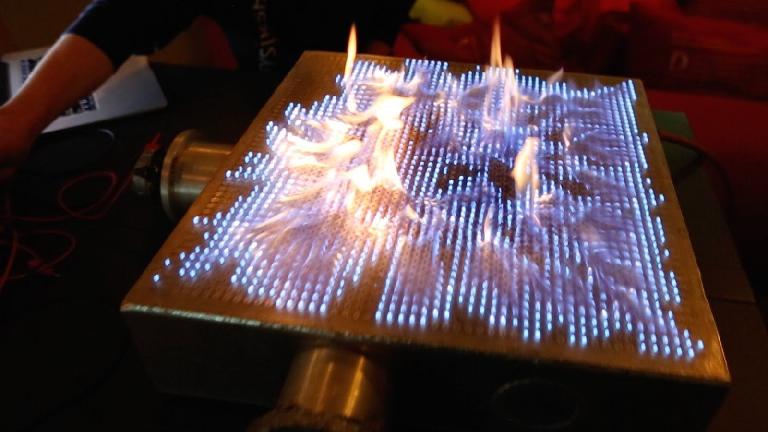 A Pyro Board audio visualiser by Pyroboards.