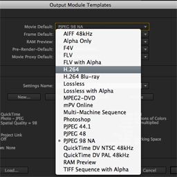 quicktime codec for after effects