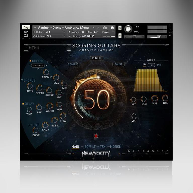 Heavyocity Scoring Guitars GUI