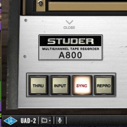 Studer® A800 Tape Recorder, UAD Audio Plugins