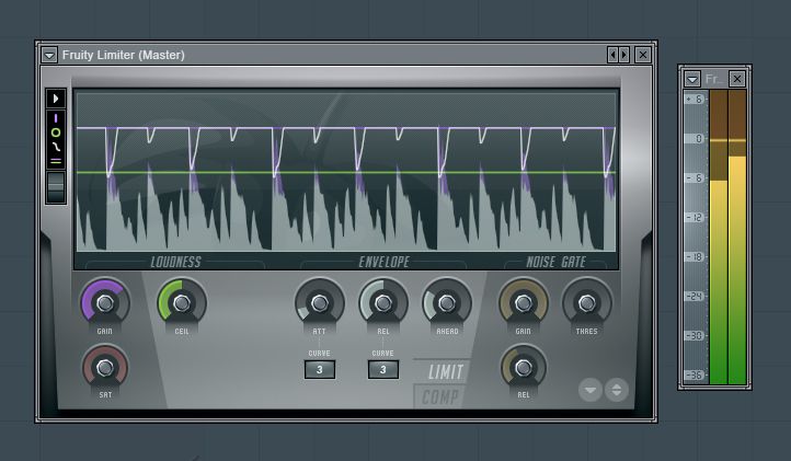 fruity limiter noise gate