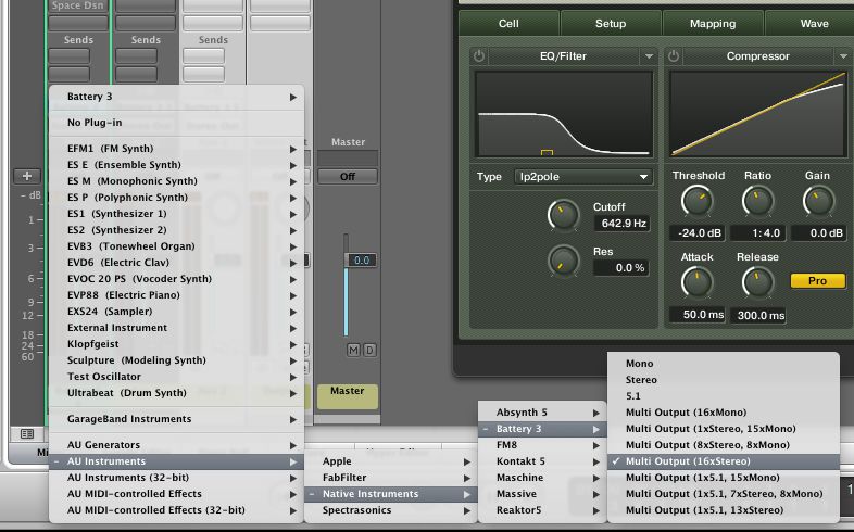 native instruments battery 4 multiple outputs