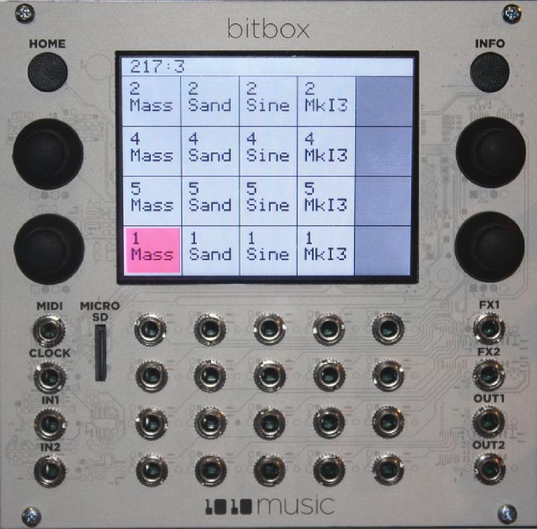 1010music batboy touch screen eurorack sampler module