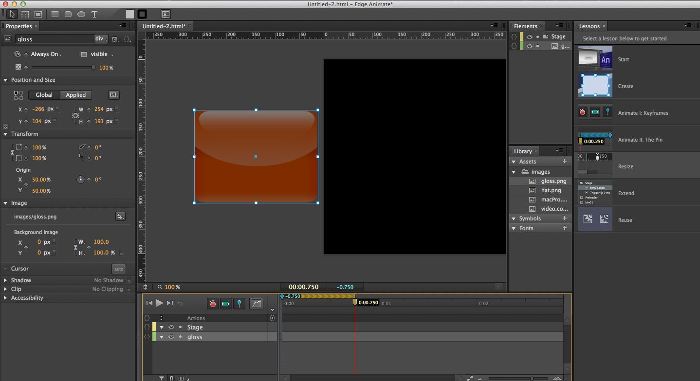 Creating HTML5 animations using Adobe Edge