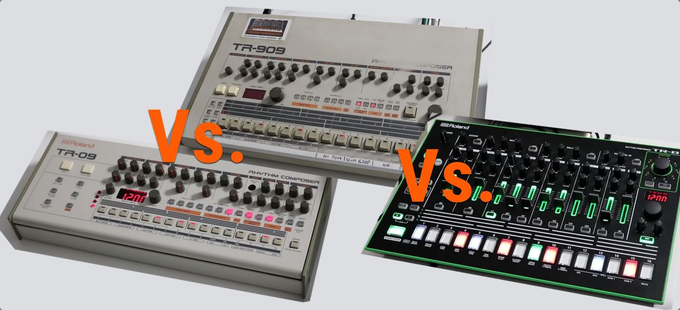 Roland TR-09 Vs TR-909 Vs AIRA TR-8 Video Comparison