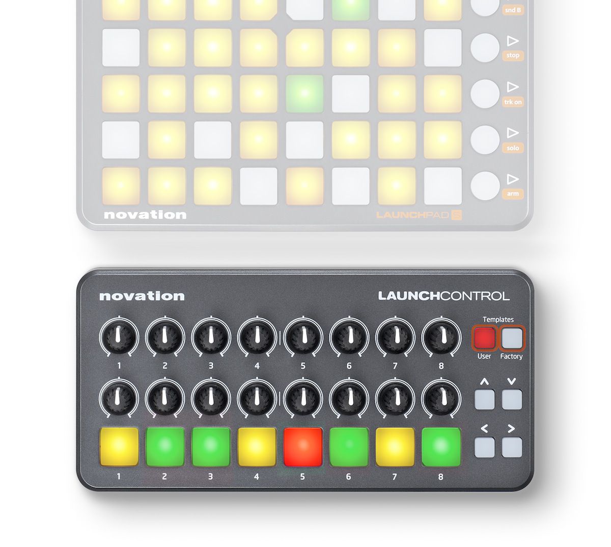 It's designed to partner with the Launchpad or Launchpad Mini and add knobs to your arsenal of controls.