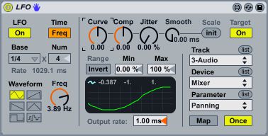 LFO (part of the Max For Live library). LFOs for your DAW!