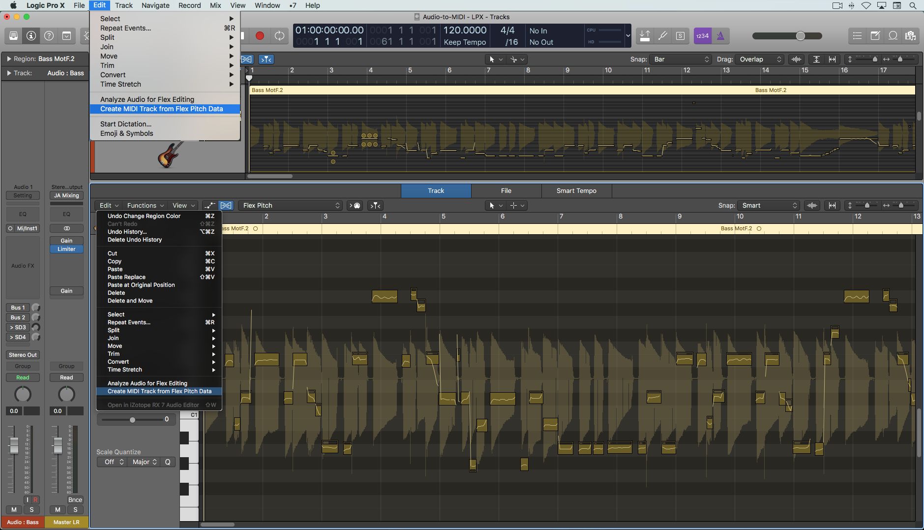 logic pro 8 convert zones from transient markers