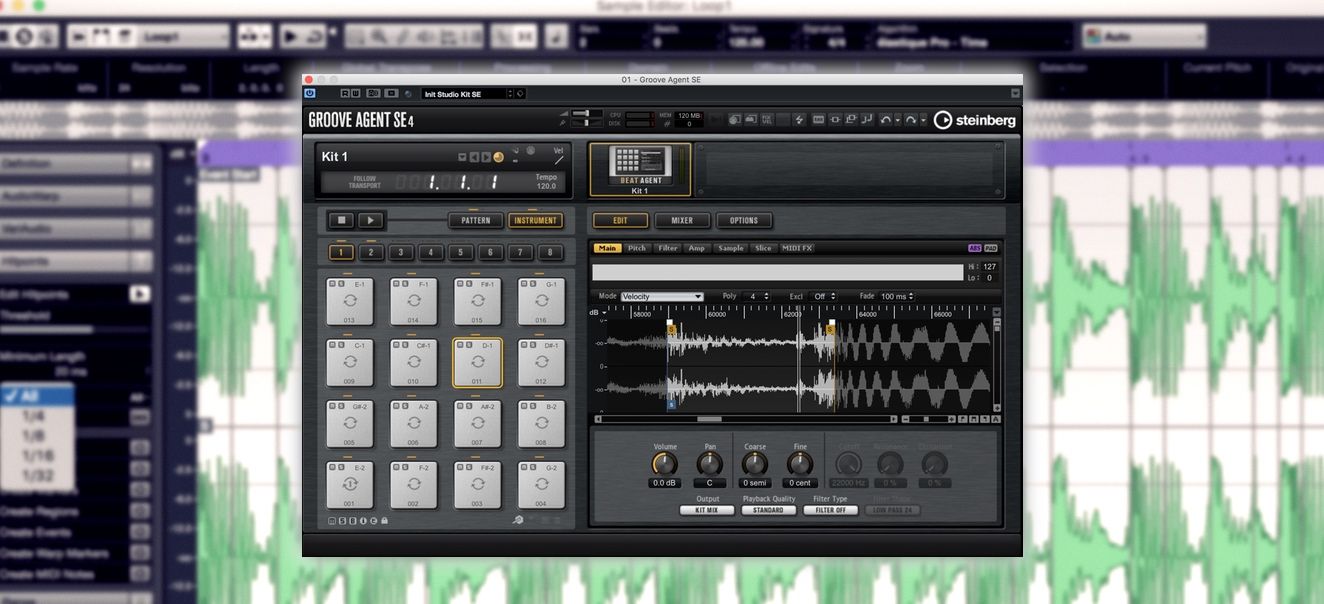 using groove agent 3 with cubase 9.5