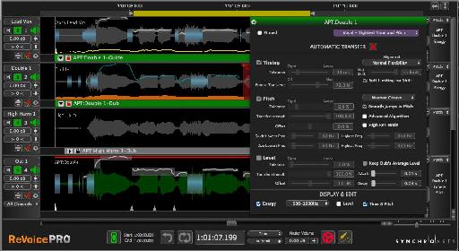 Revoice Pro 3 main screen with APT controls.