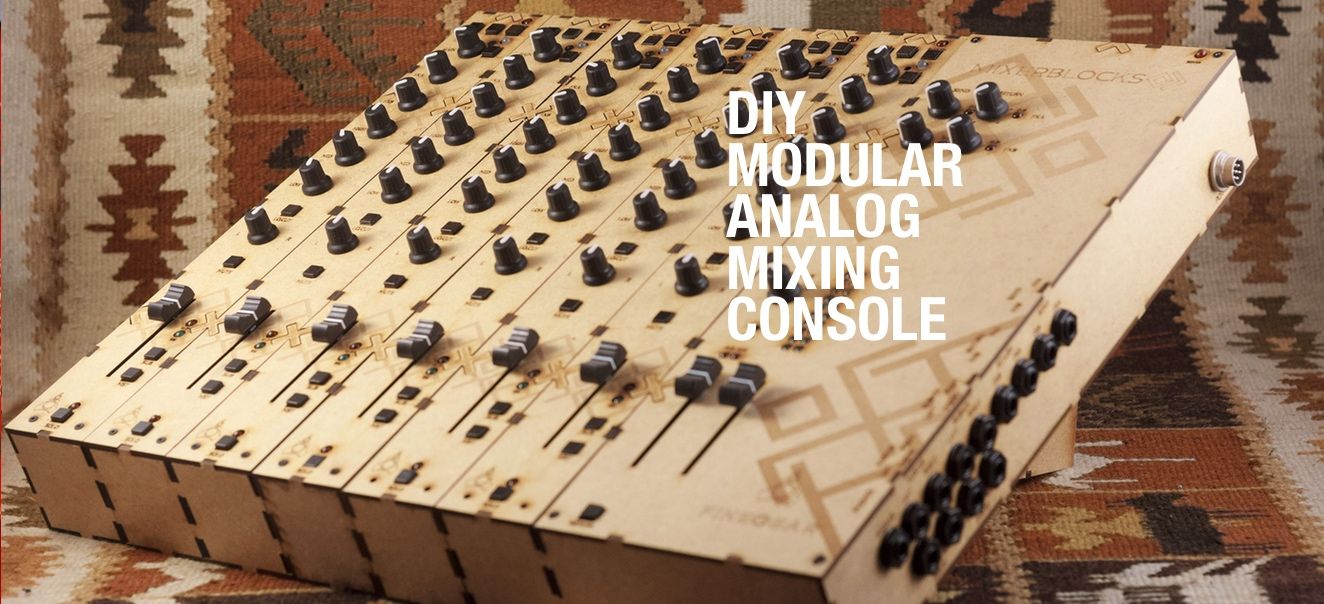 Mixerblocks Is A DIY Modular Analog Mixing Console That's Easy To Make : Ask.Audio