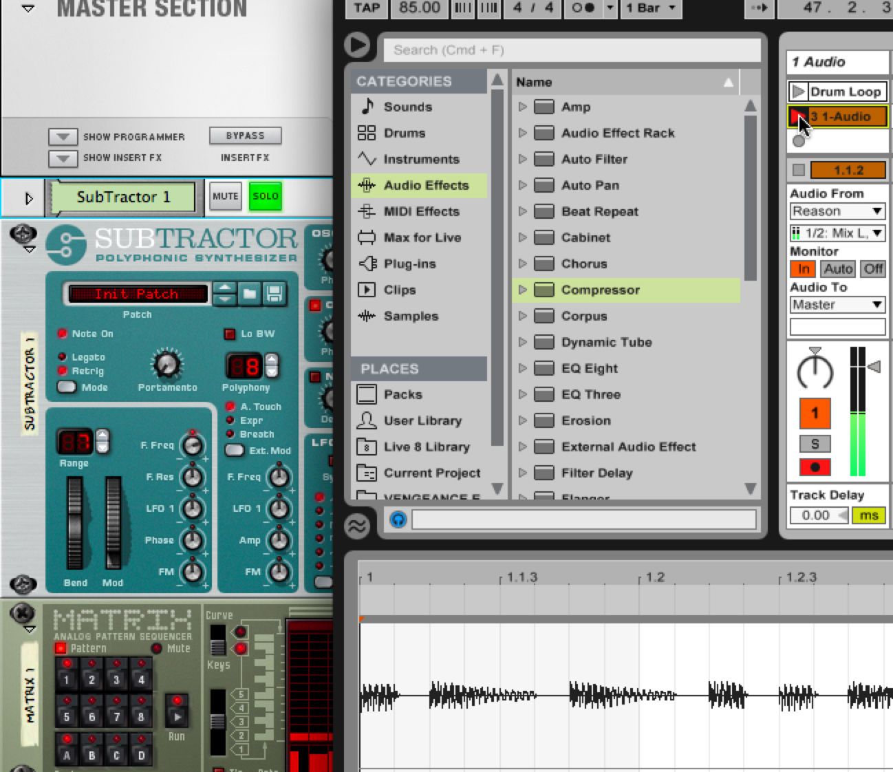 Open transport rewire ableton macro