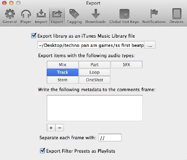 Export your Playlists.