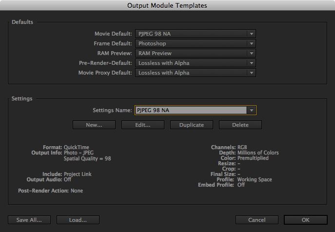 After Effects: Output and Export Options