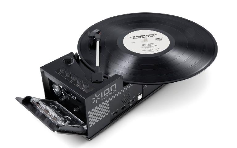 Ion Audio Duo Deck: play cassette tapes and vinyl on the road or at home.