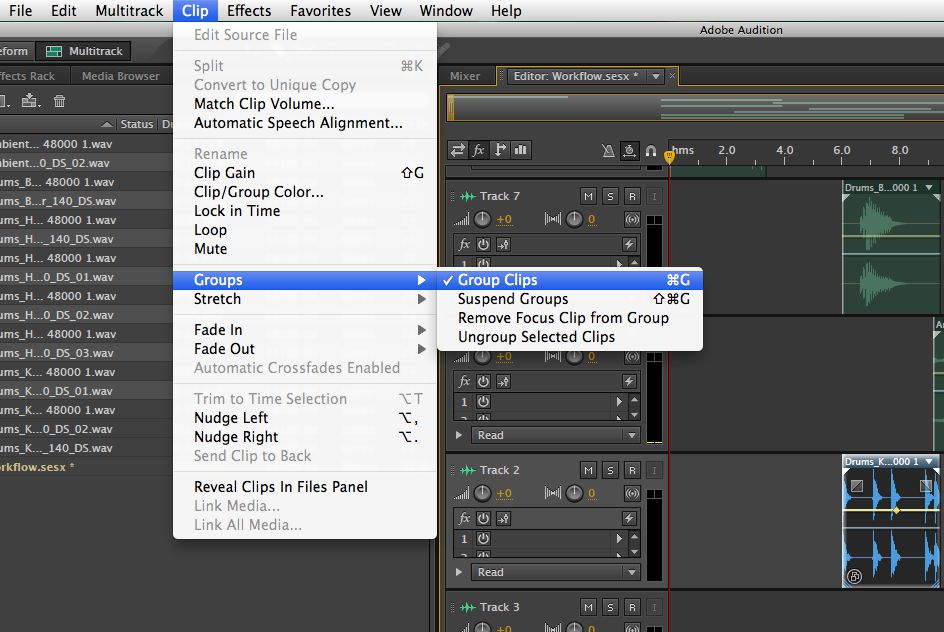 Exploring The New Workflow Tools In Audition Cs6 Ask Audio