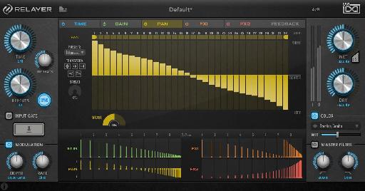 UVI Relayer pan screen.