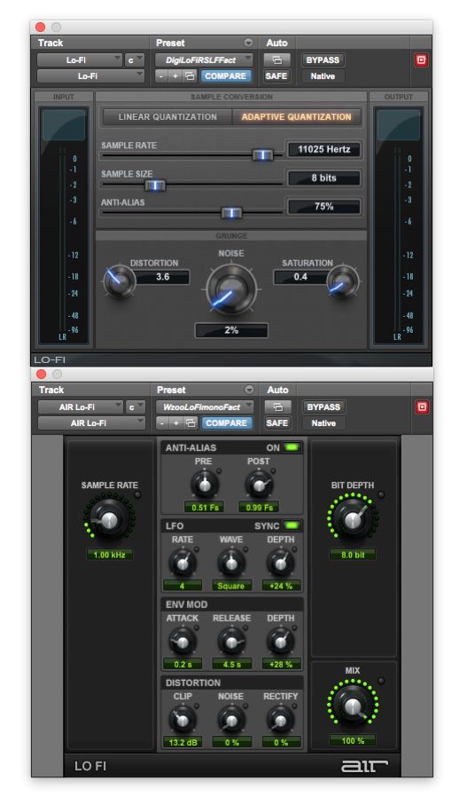 stock pro tools plugin for sub bass