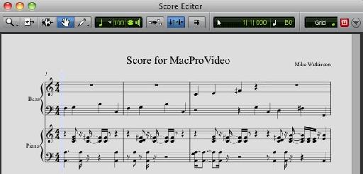 Pro Tools’ Score Editor