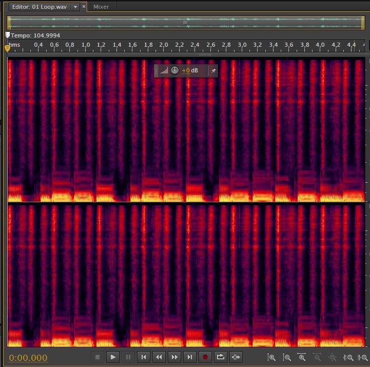 Adobe audition spectral editing tool