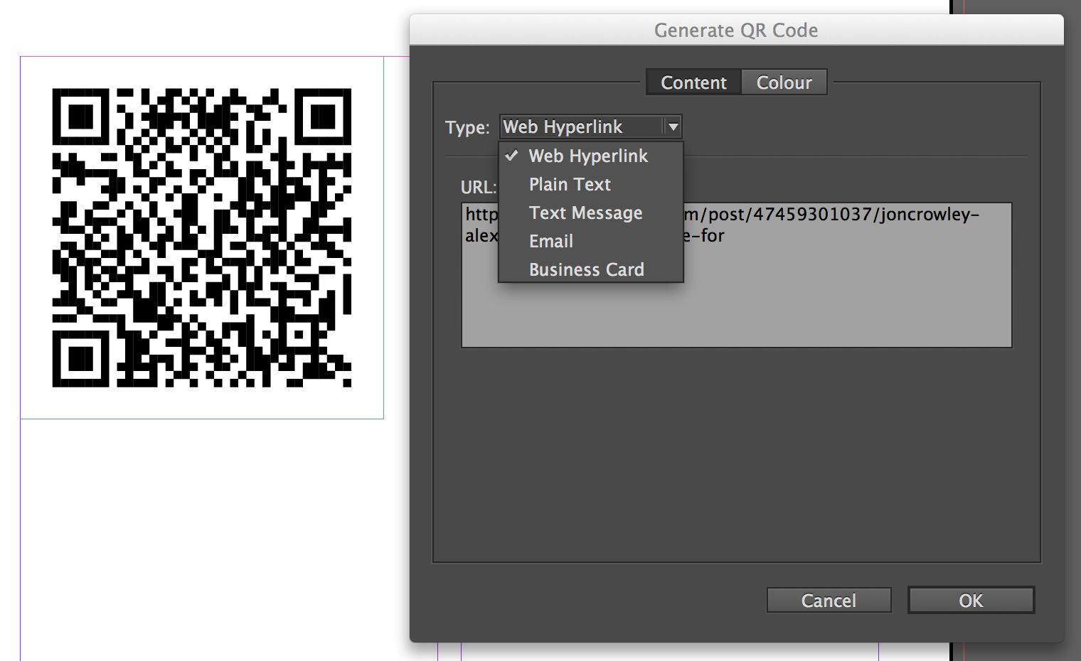 mail barcode generator indesign cc