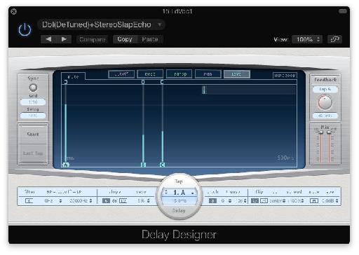 Fig 7 Delay Designer—Logic’s multi-tap kitchen-sink delay plug-in