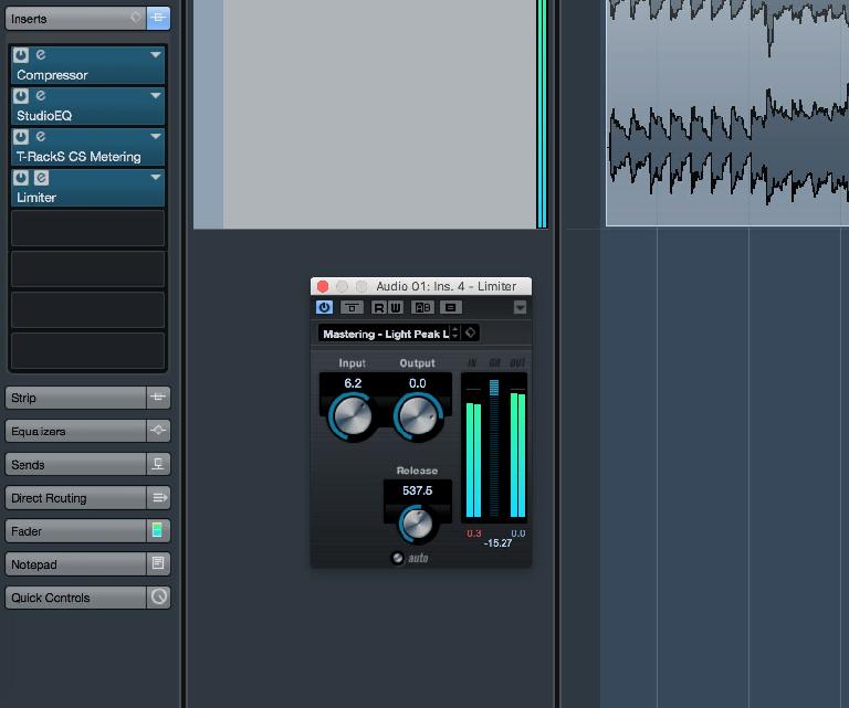 7. Add a limiter 