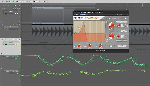 Fabfilter’s Simplon is automated to generate a dynamic filter effect