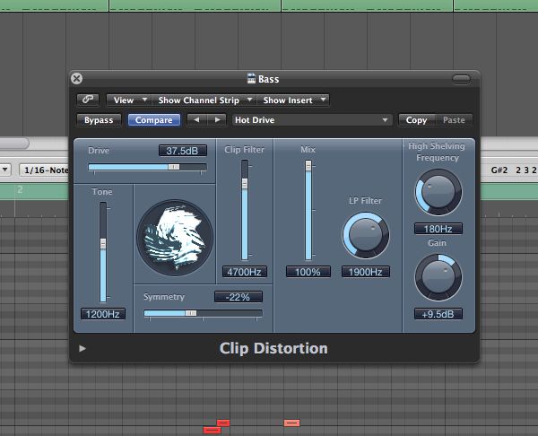 Clip Distortion plugin.