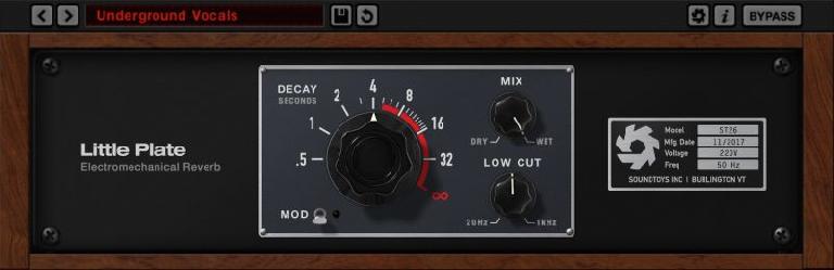 Soundtoys Little Plate reverb plugin