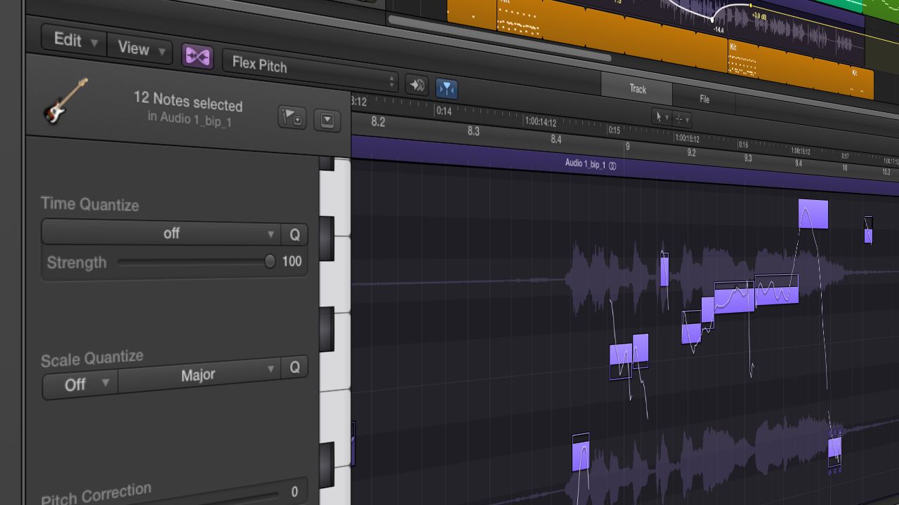 Flex Pitch is one of the major new features in Logic Pro X.