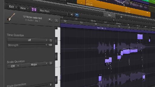 Flex Pitch is one of the major new features in Logic Pro X.