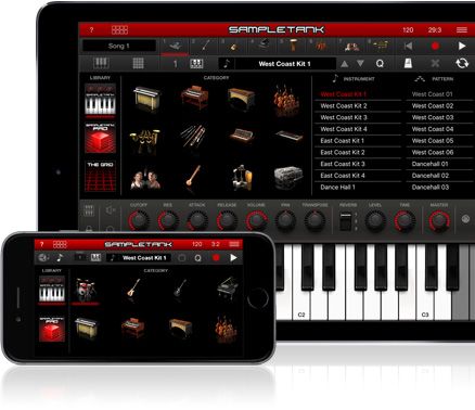 SampleTank on iPad and iPhone