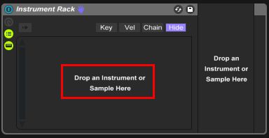 empty instrument rack