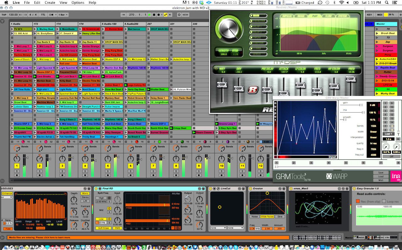 Ableton Live 9, one of the many DAWs Richard Devine uses.