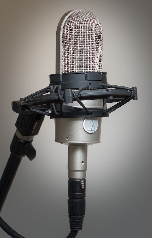Figure 3. The Audio-Technica AT4080 with included shock mount.