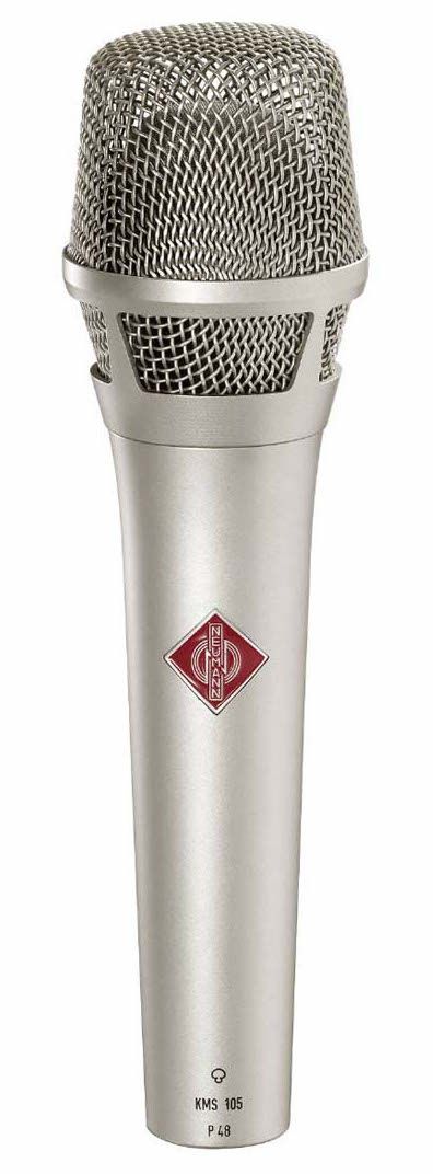 Fig 3 The Neumann KMS105 hand-held condenser for stage use'