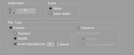 Random Container Settings