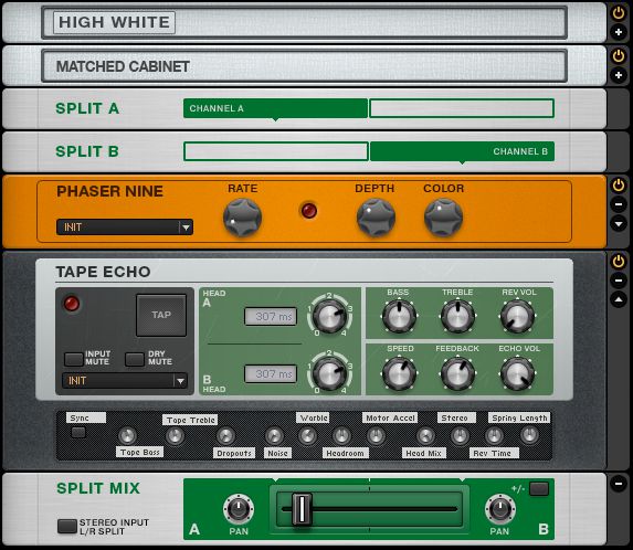Creating a multi-effects chain