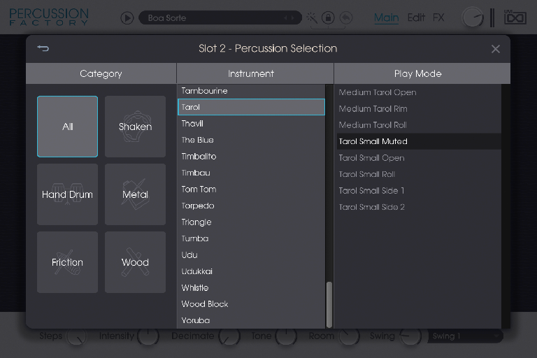 Percussion Factory Presets