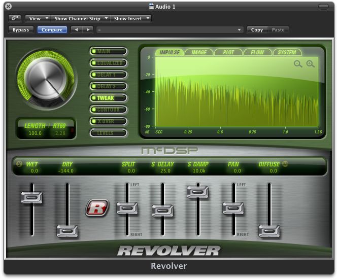 Revolver's stereo features.