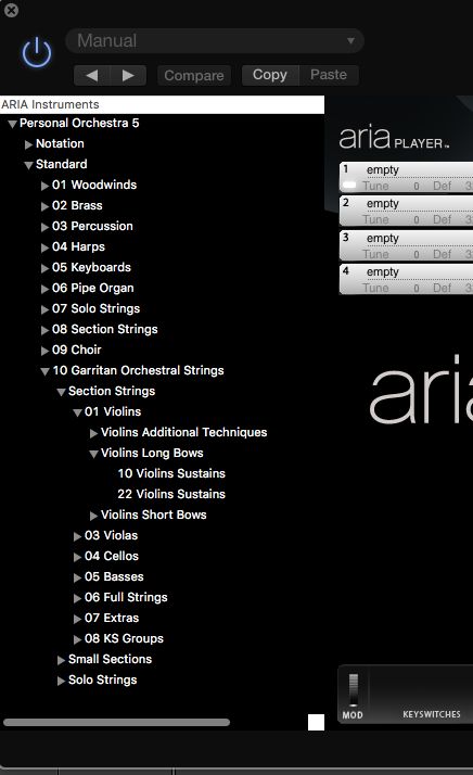 file size for the garritan instruments for finale