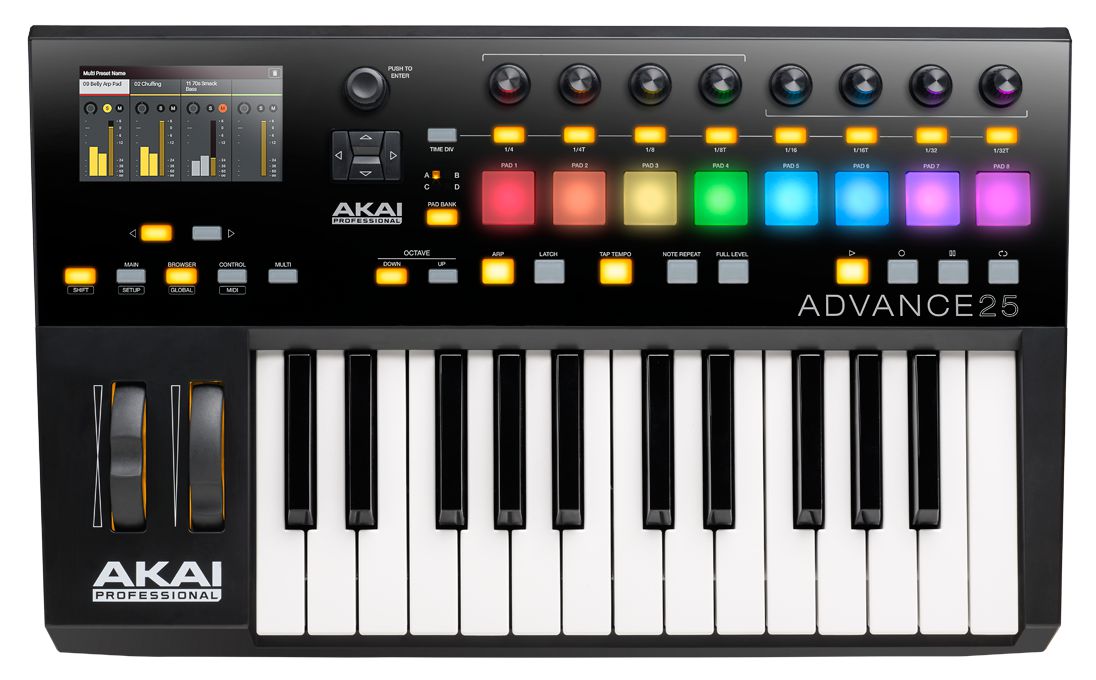 Let's start with the smallest: The Akai Pro Advance 25.