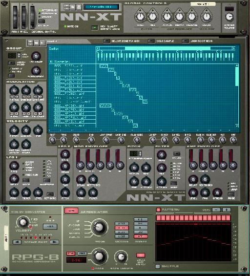 Figure 2 – Run a Synth or String Line through RPG-8 Arpeggiator in Reason