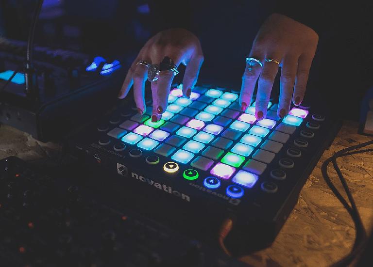 A good example of a dedicated hardware controller with a well-designed control layout is the Novation Launchpad device for controlling the Ableton Live software. It contains a central grid of pads for triggering clips, which matches the position and layout of the clip interface on the software.